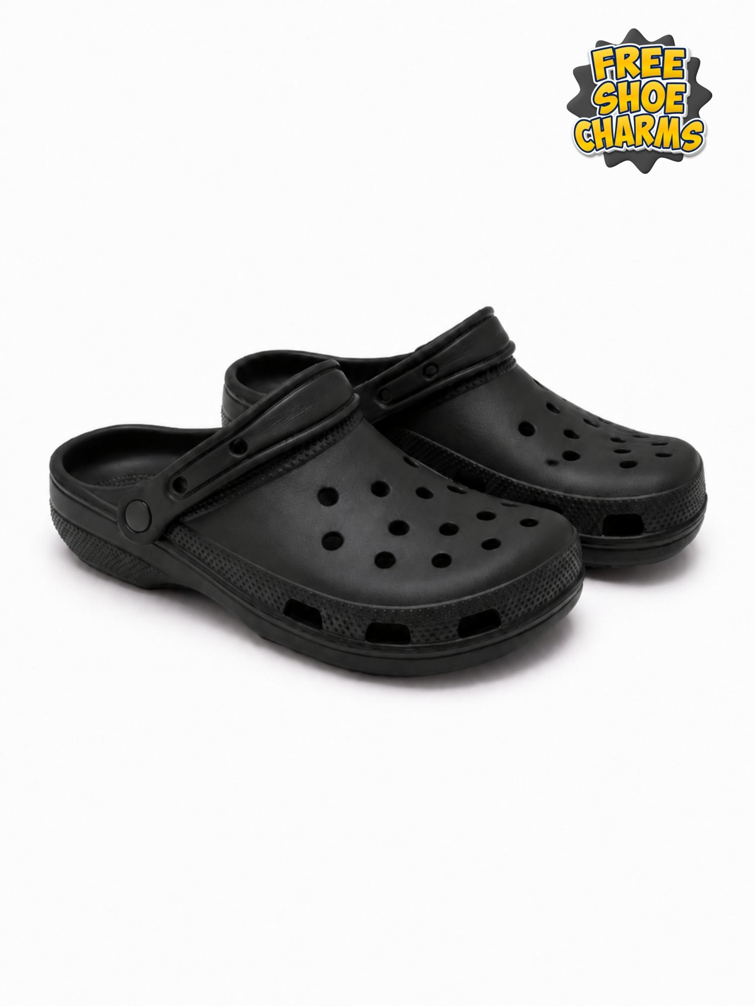 HONU COMFORT Women, Men, Toddlers Classic Korean Clogs in Black Non-Slip Sandals + FREE Shoe charmss