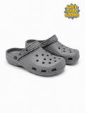 HONU COMFORT Women, Men, Toddlers Classic Korean Clogs in Gray Non-Slip Sandals + FREE Shoe charmss