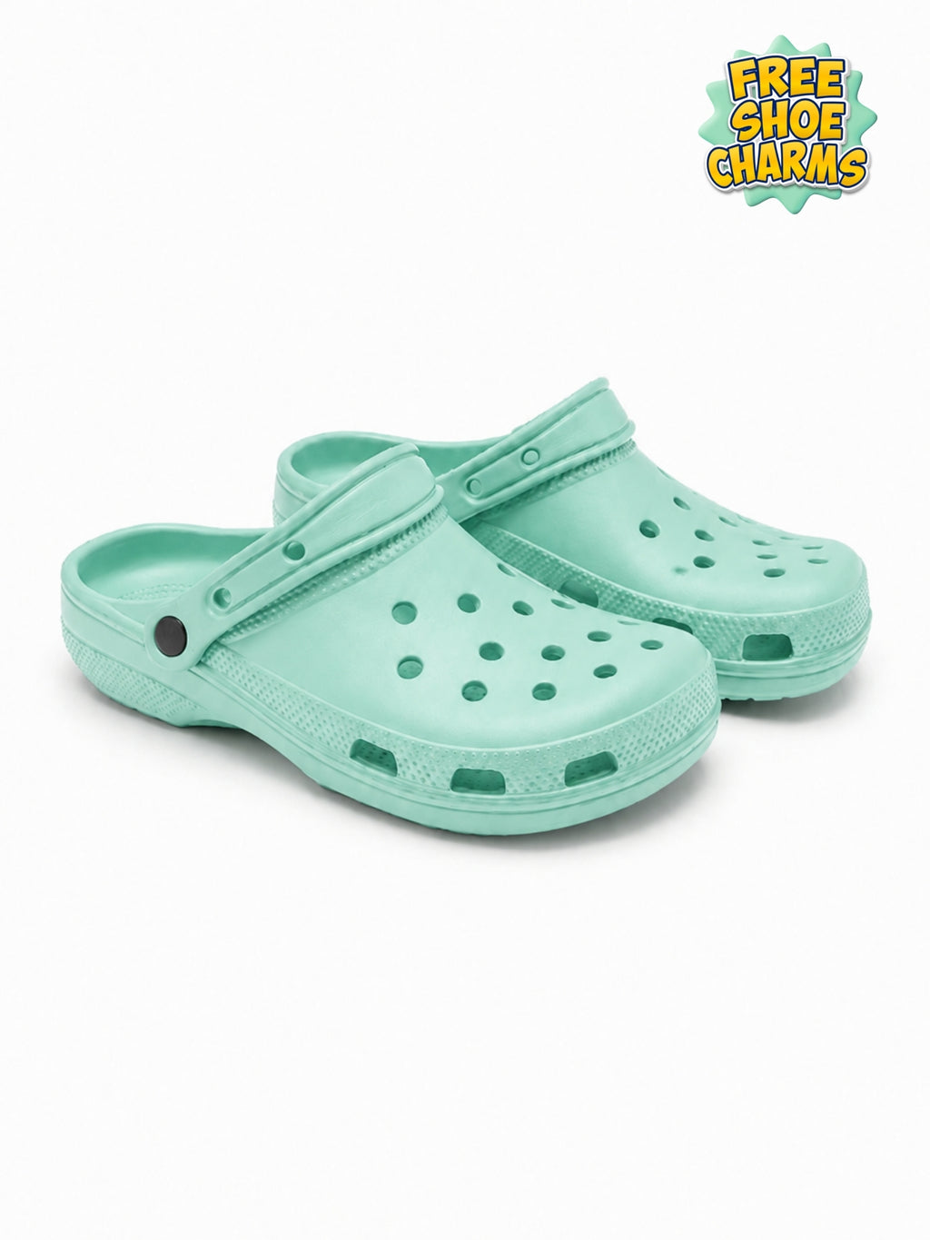 HONU COMFORT Women, Men, Toddler Classic Korean Clogs in Mint Green Non-Slip Sandals + FREE Jibbitzs