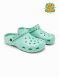 HONU COMFORT Women, Men, Toddler Classic Korean Clogs in Mint Green Non-Slip Sandals + FREE Jibbitzs