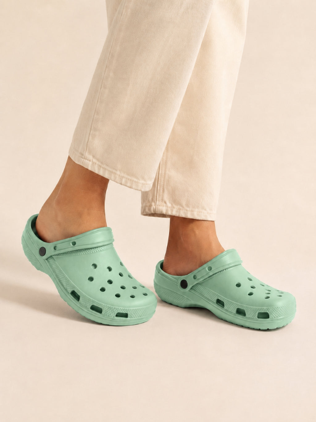 HONU COMFORT Women, Men, Toddler Classic Korean Clogs in Mint Green Non-Slip Sandals + FREE Jibbitzs