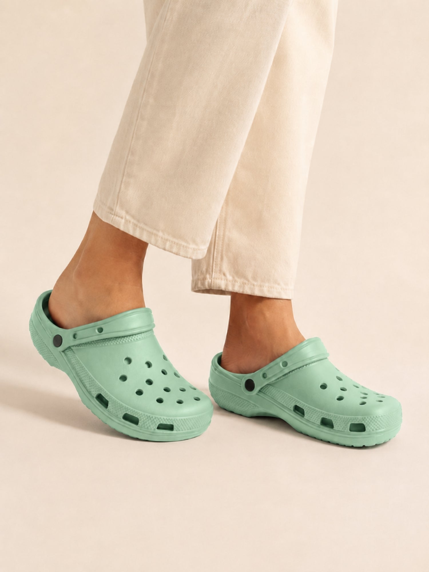 HONU COMFORT Women, Men, Toddler Classic Korean Clogs in Mint Green Non-Slip Sandals + FREE Jibbitzs